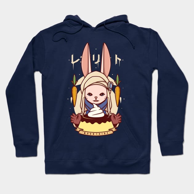 Loporrit Moon Rabbit Hoodie by Alundrart